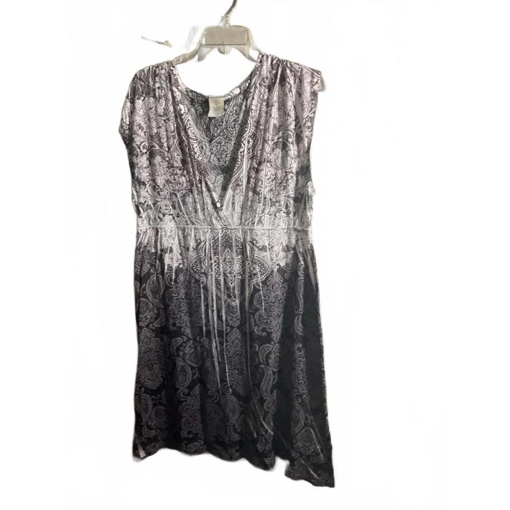 Balance Collection Retro  Floral Print Dress Large